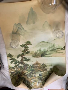 Lot Of FOUR Vintage Japanese Woodblock Poster Prints Mid Century 1965 Mail Order - Picture 1 of 11