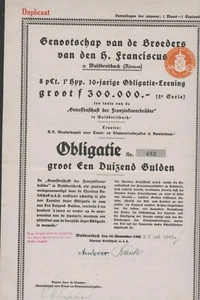 Genossenschaft der Brüder vom hlg. Franciscus Schuldver. 8% 1000 G, 1943 - Bild 1 von 1