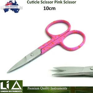 Cuticle Nose Hair Remover Scissor Pink Fancy Nail Trimmer Art Nail Schere Beaden - Bild 1 von 5