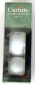 VINTAGE !!! CARBITE TT-1 SLEEVE OF 3 GOLF BALLS NEW C5 - Picture 1 of 4