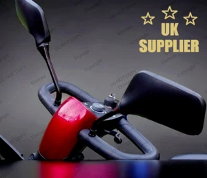 UNIVERSAL MOBILITY SCOOTER MIRRORS  PAIR PREMIUM QUALITY WITH ADAPTERS - Picture 1 of 1