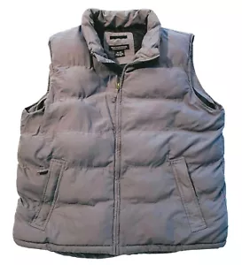 Weatherproof Puffer Insulated Full Zip Vest Jacket Coat XL Gray Heavy WPL11590 - Picture 1 of 12
