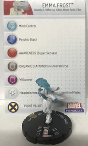 EMMA FROST 053 Super raro Monster & Mutation X-Men Generation X Marvel Heroclix - Foto 1 di 1