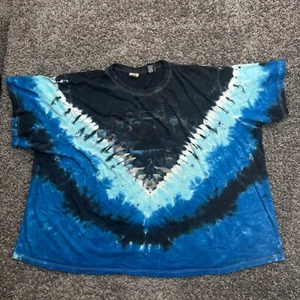 Vintage Pink Floyd Dark Side Of The Moon Space Liquid Blue Graphic T-Shirt 7XL - Picture 1 of 11