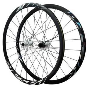 700c Road Disc Wheelset Bicycle Wheel HG XDR MS 8-12 Speed 24H Rim Depth 30mm - Picture 1 of 24
