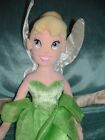 DISNEY STORE  TINKERBELL FAIRY GREEN DRESS LARGE 21" PLUSH SOFT DOLL TOY (AA)