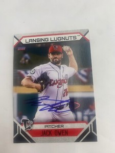 Jack Owen Signed Card 2023 Lansing Lugnuts IP Auto Team Card