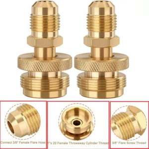 1LB Propane Tank Cansiter Regulator Adapter Connect to 3/8"Male Flare 5/8"-18UNF - Picture 1 of 25
