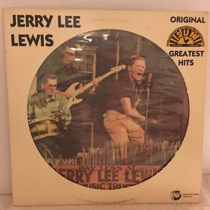 JERRY  LEE  LEWIS          LP     ORIGINAL SUN GREATEST HITS  ( PICTURE DISC ) - Picture 1 of 2