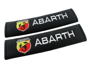 Abarth Racing Style Seat Belt Pads. 500 Punto 595 etc. - Picture 1 of 5