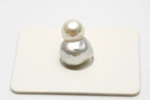 South Sea Pearl Loose 14×9mm Silver Color - Picture 1 of 3