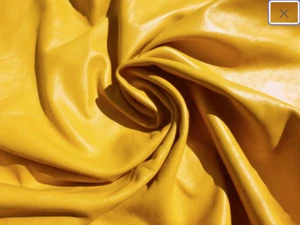 Lambskin leather hide skin Amber Yellow glove soft Ultrathin smooth finish - Picture 1 of 5