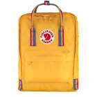 Fjallraven Kanken Classic Backpack Warm Yellow Rainbow Pattern