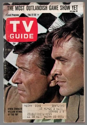 TV Guide February 17 1968 Columbus Ohio edition THE FBI Tina Cole Marlin Perkins Foto 1 de 4