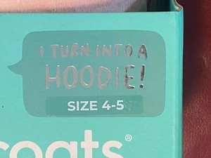 $35 Cubcoats Kali The Kitty 2 in 1 Transforming Pullover Hoodie | Blush Marl - Picture 1 of 30