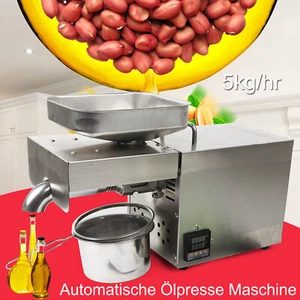 Máquina automática de prensa de aceite molino de aceite extracción de aceite de nuez expulsor de aceite 5 kg/h - Imagen 1 de 23