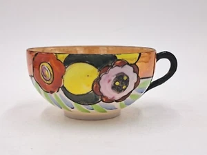 Vintage Japanese Hand Painted Lusterware Tea Cup Floral  - Picture 1 of 4