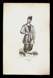 G stampa originale 1800 costumi MERCANTE ARMENO asia - Picture 1 of 1