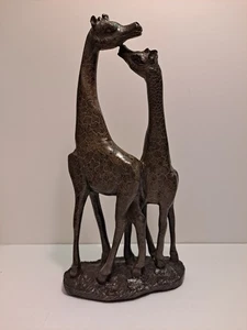 Vintage Giraffe Statue Figur Harz Stein Kunst Skulptur Dekor 14 Zoll - Bild 1 von 13