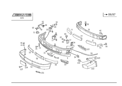 Moldura original Mercedes-Benz 202-885-09-74 Foto 1 de 2