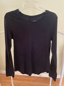 Merona Black Long Sleeve Kids Pullover Size Small Good Condition Cotton/Spandex - Picture 1 of 5