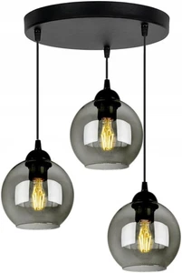 Deckenlampe Deckenleuchte Wohnzimmer E27 Kugel Schwarz verstellbar (N100-ER3) - Bild 1 von 6