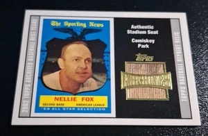 2002 Topps Archives Authentic Stadium Seat SP #556 Nellie Fox Chicago White Sox - Bild 1 von 2