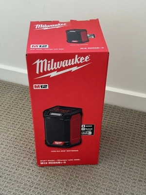 Milwaukee M12 12V Jobsite Cordless Radio & Charger Skin M12RCDAB+-0 - BRAND NEW - image 1 of 4