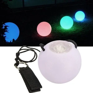 2X Multicolor Glow POI LED Bälle Blinklicht Für Erwachsene Kinder Jonglieren - Bild 1 von 16