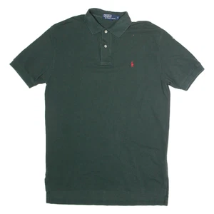 POLO RALPH LAUREN Mens Polo Shirt Green M - Picture 1 of 6