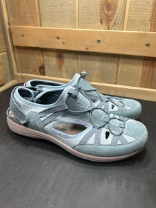 Earth Origins Womens Blue Sandals Size 9.5W Hook & Loop - Picture 1 of 8