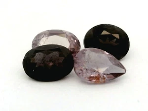 0.94Ct 4 PCS GORGEOUS ! UNTREATED GREEN TO RED PINK COLOR CHANGE GARNET - Picture 1 of 7