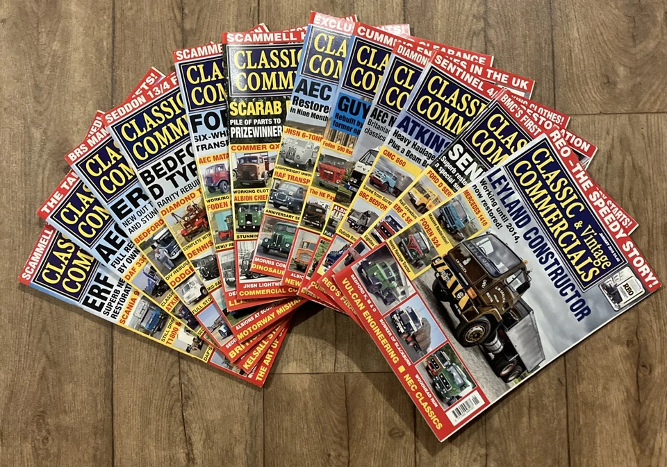 12 x Classic And Vintage Commercials Magazine, 2018 Complete Year. Good To VGC - Image 1 of 4