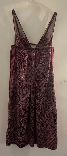 UNDERCOVER Vestito slip vintage Victoria’s Secret stampa animalier baby doll chemise taglia M