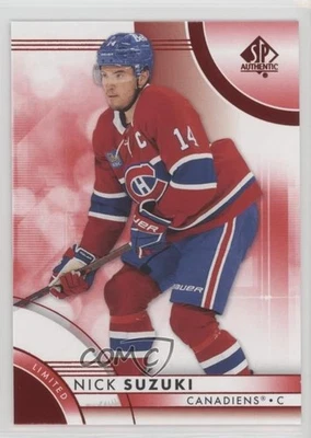 2023-24 SP Authentic Red Limited Nick Suzuki #28 - Image 1 of 2