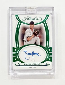 2023 Panini Flawless #FS-RJ Randy Johnson Emerald Auto /5 Yankees Autograph - Picture 1 of 1