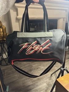 Bolso de Lona Nike Flight De Colección Años 90 Bordado Escritura Raro OG Era Jordan - Imagen 1 de 10