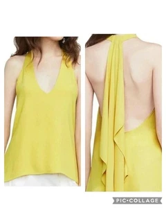BCBGMaxazria NWT Jazzie Blouse Dark Lime XXS - Picture 1 of 6