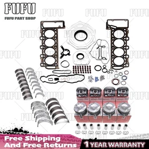 Engine Piston Gasket Bearings Kit For Mercedes-Benz C63 E63 S AMG M176 M177 4.0T - Picture 1 of 7