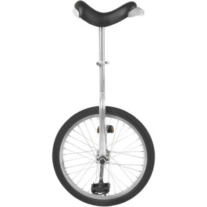 M-Wave Unicycle 20in Wheel Kids Adult Aluminium - Silver - Picture 1 of 1
