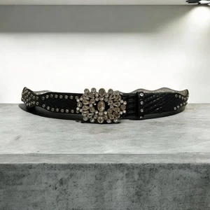 Guess Belt Medium Bling Belt Buckle 90s Style - Picture 1 of 3