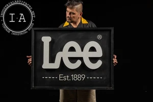 Jeans Lee contemporanei Est. Insegna espositore vendita al dettaglio 1889" - Foto 1 di 7