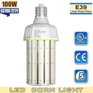 100W LED Corn Light Bulb 5000K , 15,000LM E39 Base Replace 400W Metal Halide HID - Picture 1 of 12