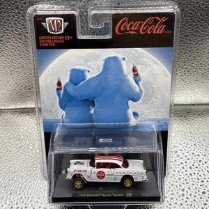 2021 M2 Machines, 'Coca-Cola' "1955 CHEVROLET BEL AIR GASSER" Christmas Edition - Picture 1 of 3