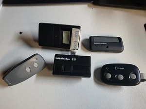 Abridor de puerta de garaje lote mixto de 5 ~ usado no probado ~ LiftMaster Linear Marancec - Imagen 1 de 11
