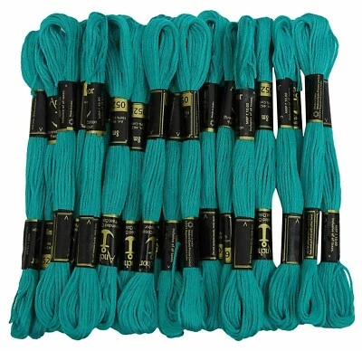 Anchor Thread Stranded Cotton Thread Stitch Floss Hand CrossEmbroidery TealGreen - Image 1 of 4