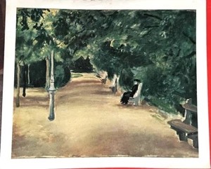 Imre Goth Germany Hand Signed Christmas Card Peace & Calm in a Park in Hungary - Picture 1 of 3