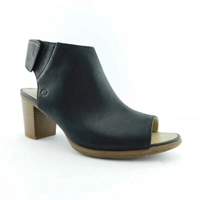New JOSEF SEIBEL Size 39 Eur / 8 BONNIE Black Peep Toe Heels Bootie Shoes - Image 1 of 4