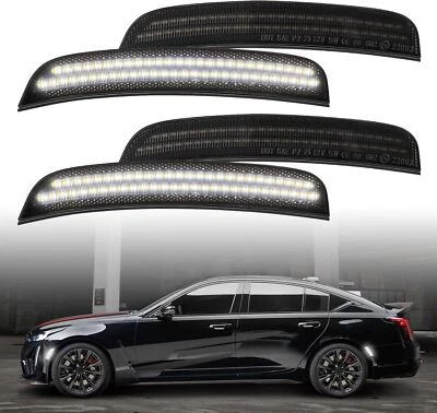 4 piezas para Chrysler 300 300C 300S 2015-2023 parachoques delantero trasero LED luz de señalización lateral Foto 1 de 4