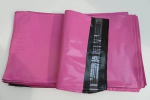PINK Mailing Bags 50mu | Strong Plastic Postal Envelopes | 6.5x9" 9x12" - Picture 1 of 8